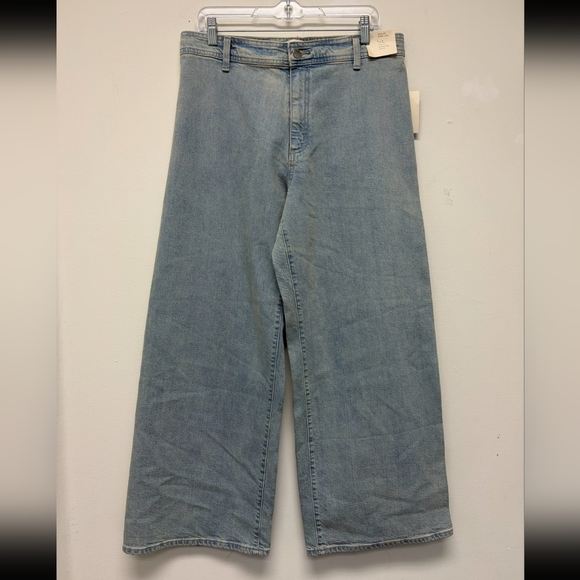 Womens Jeans High Rise Sailor Wide Leg Size 12R #239 - Picture 1 of 3